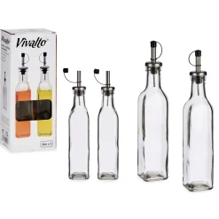 Vinagreras, Azucareros, Saleros Y Pimenteros>Aceitera+Vinagrera Tapa Inoxidable 30Cl