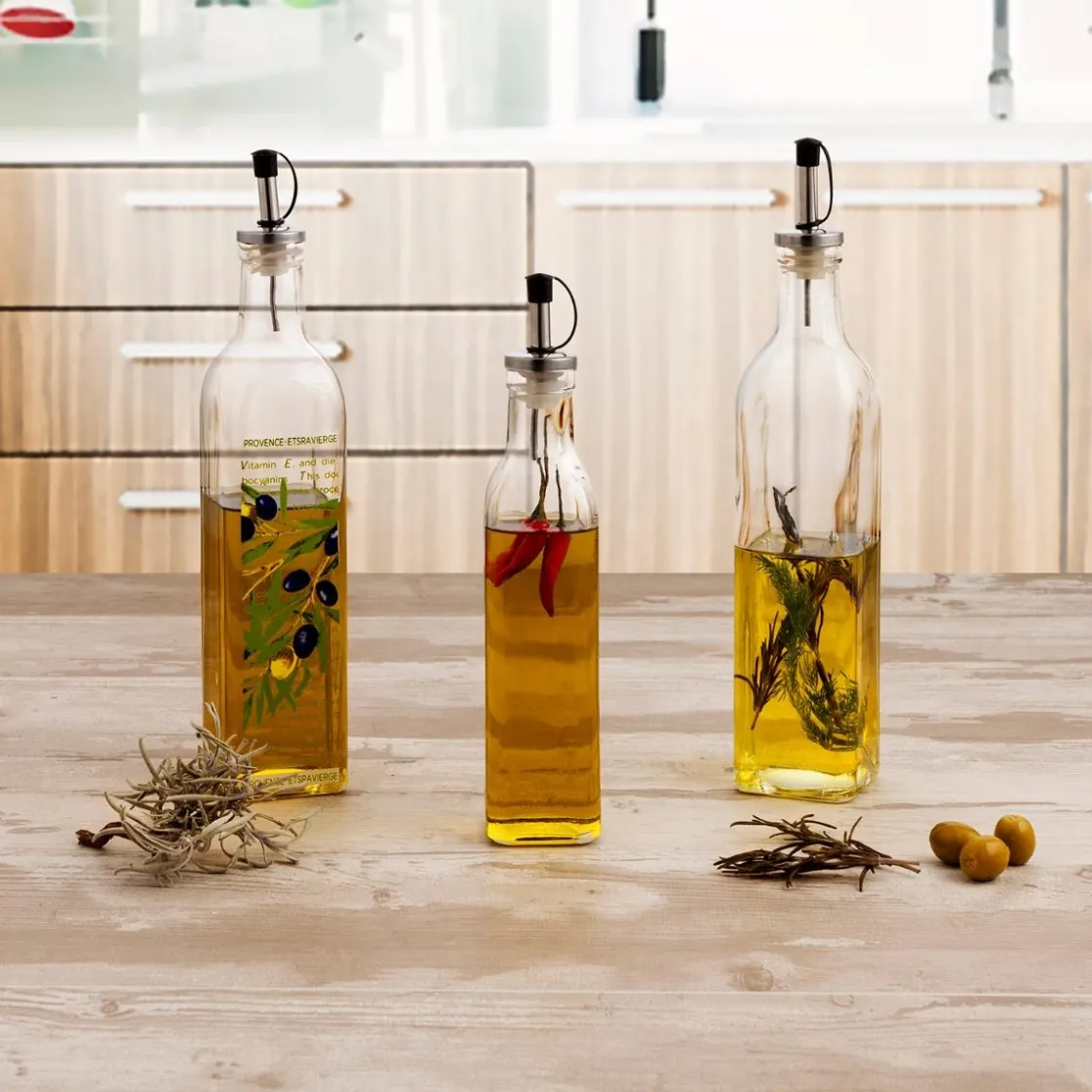 Vinagreras, Azucareros, Saleros Y Pimenteros>Aceitera/Vinagrera Vidrio C/Dosif. 25Cl