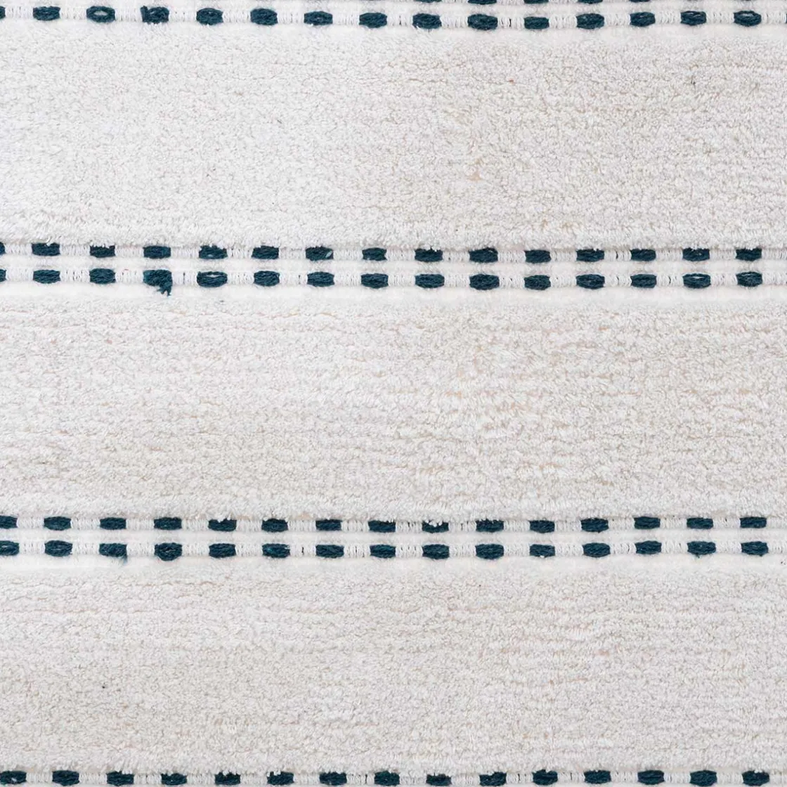 5five Alfombras De Baño>Alfombra de Baño Azul Petróleo Con Pompones 50x75c