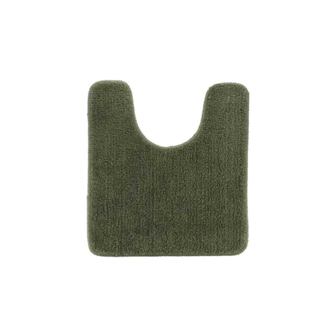 Alfombras De Baño>Alfombra de baño con contorno verde caqui 45x50cm