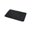 Alfombras De Baño>Alfombra de baño microfibra MEMOIRE negra 50x80cm