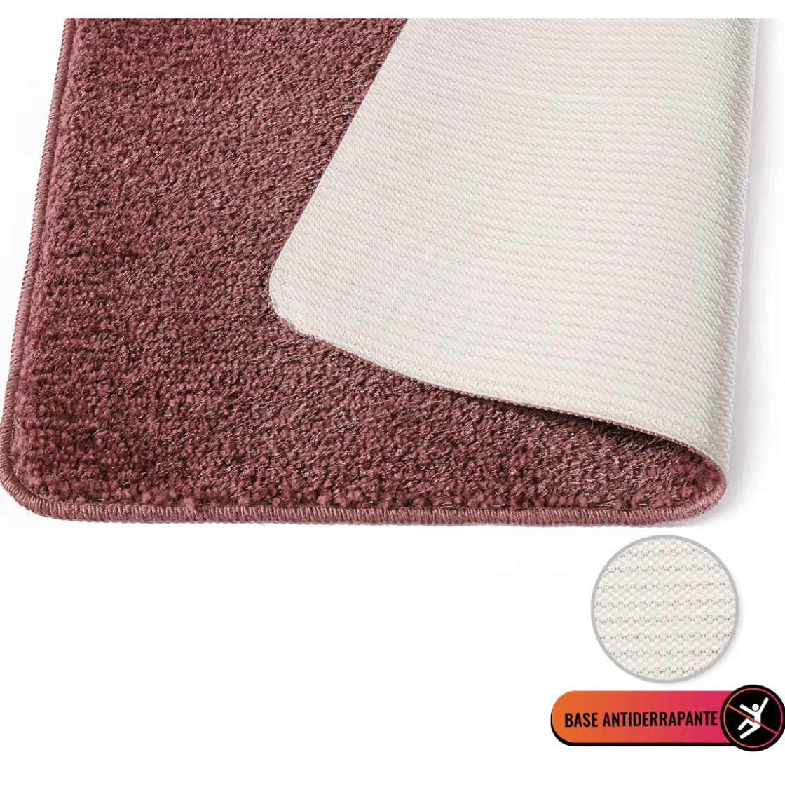 Alfombras De Baño>Alfombra De Baño Tufting Rosa 50x80Cm