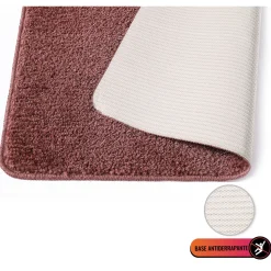 Alfombras De Baño>Alfombra De Baño Tufting Rosa 66x120Cm