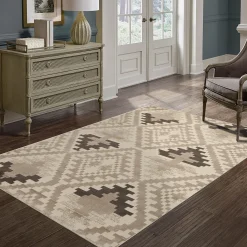 Alfombras Decorativas>Alfombra Dinia Tetris Beige 80x150cm