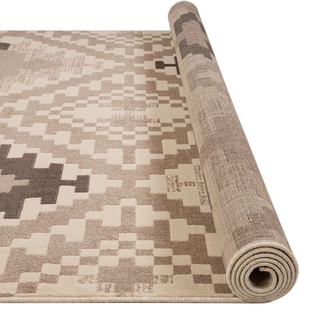 Alfombras Decorativas>Alfombra Dinia Tetris Beige 200x285cm