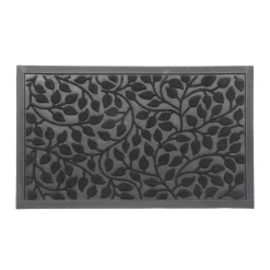 Alfombras De Entrada>Alfombra Feuillage Negra 45x75cm