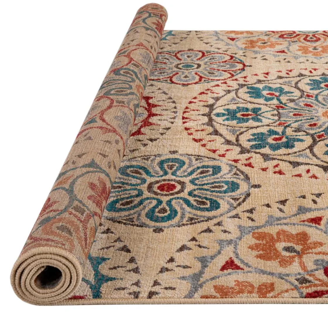 Alfombras Decorativas>Alfombra Lene Rojo Azul 80x150Cm