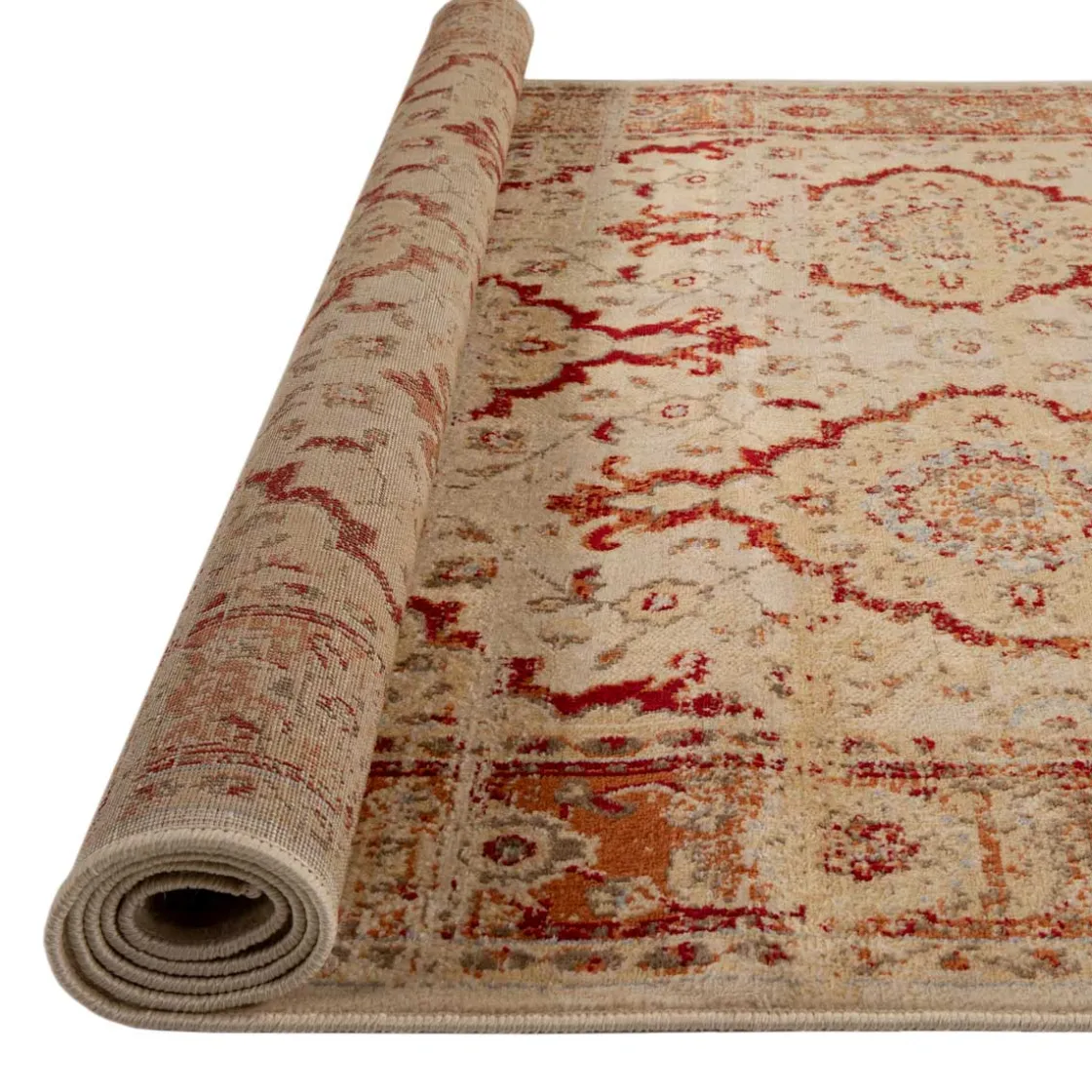 Alfombras Decorativas>Alfombra Lene Rojo/Beige 200x285Cm