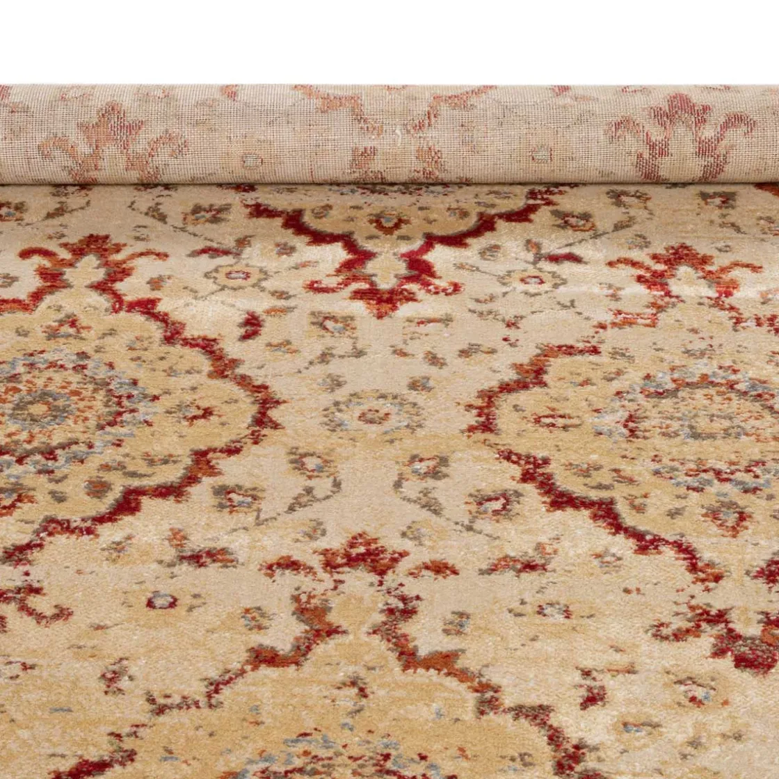 Alfombras Decorativas>Alfombra Lene Rojo/Beige 200x285Cm