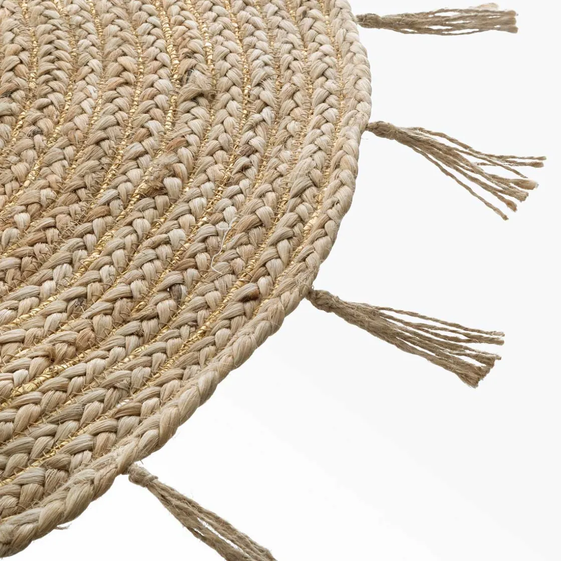 atmosphera Alfombras Decorativas>Alfombra LUREX COSY beige de yute 80cm