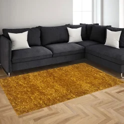 Alfombras Decorativas>Alfombra Lux Amarilla 80x150Cm