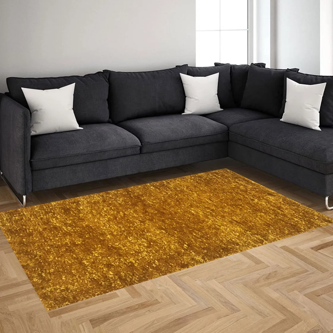 Alfombras Decorativas>Alfombra Lux Amarilla 70x120Cm