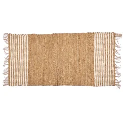 Alfombras Decorativas>Alfombra rayas blancas 70x140cm