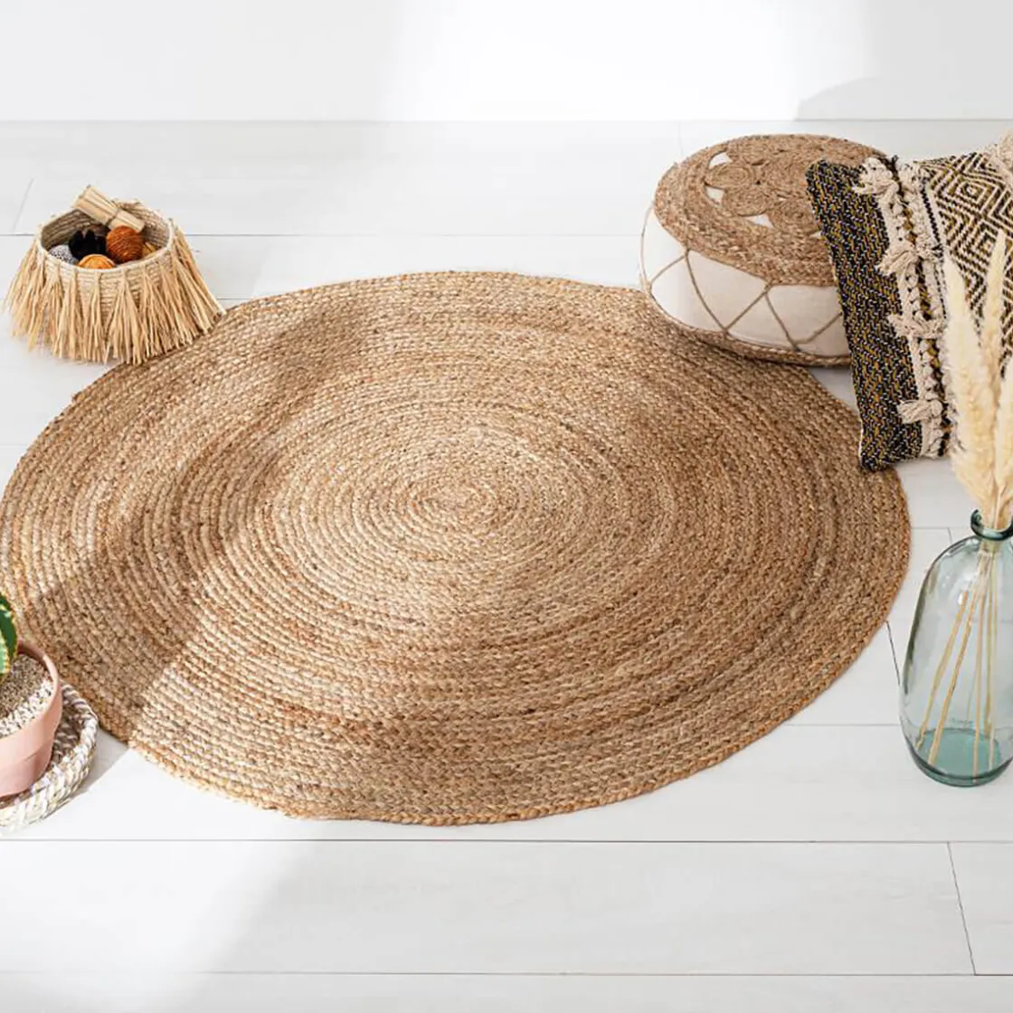 atmosphera Alfombras Decorativas>Alfombra ROND de yute 120cm