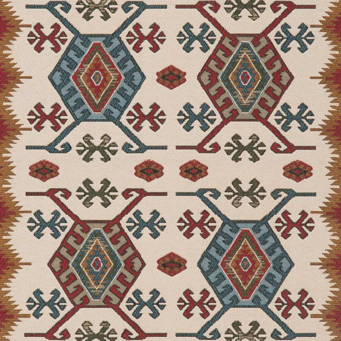 Alfombras Decorativas>Alfombra Sunlight Ocre/Rojo 70x120Cm