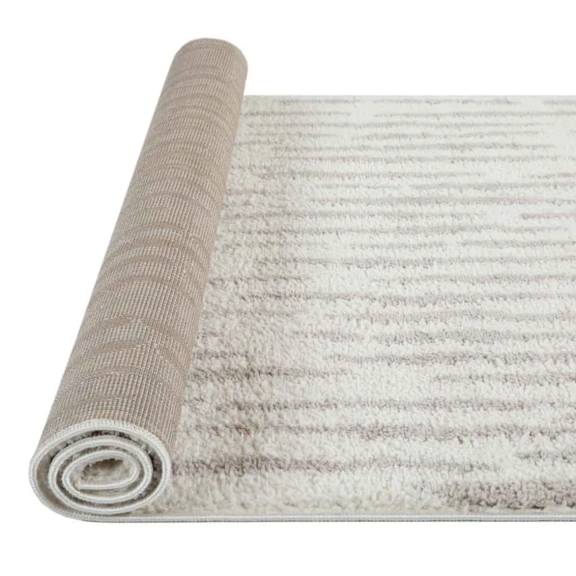 Alfombras Decorativas>Alfombra Toul Rayas Beige 120x160Cm