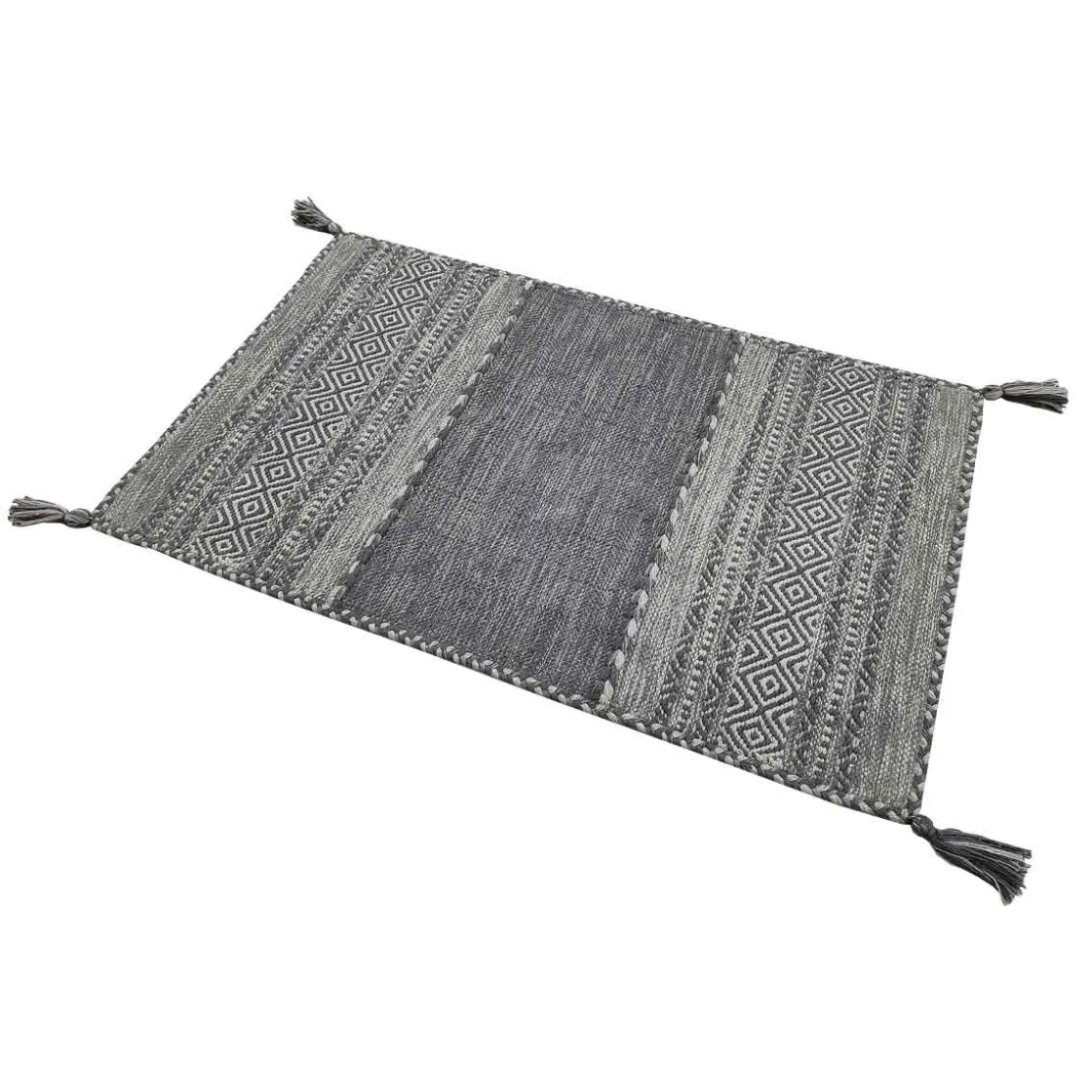 Alfombras De Cocina>Alfombra Tribal Gris 60x150Cm