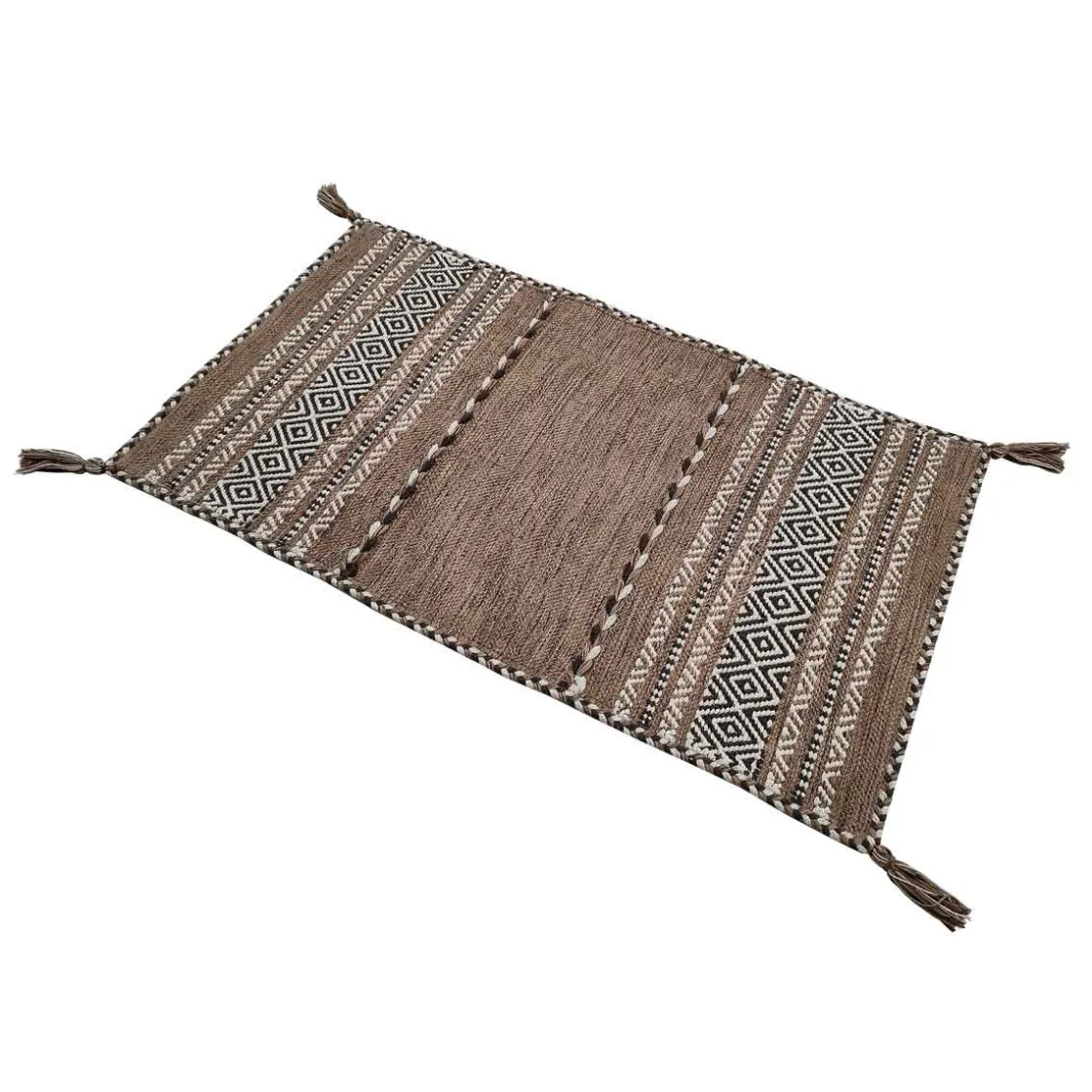 Alfombras De Cocina>Alfombra Tribal Marrón 60x300Cm