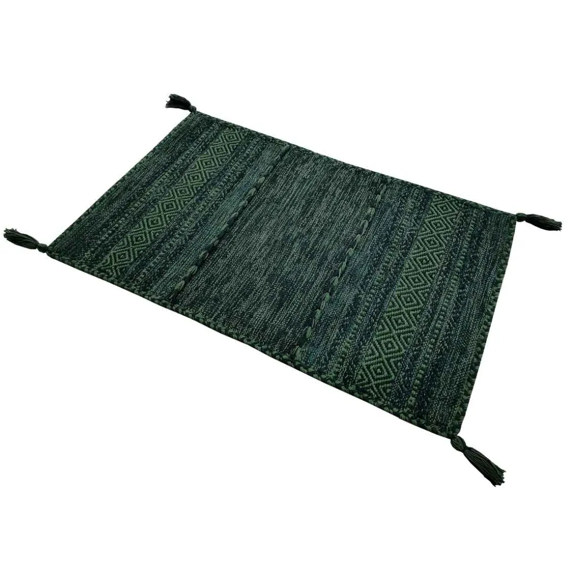 Alfombras Decorativas>Alfombra Tribal Verde 80x150Cm