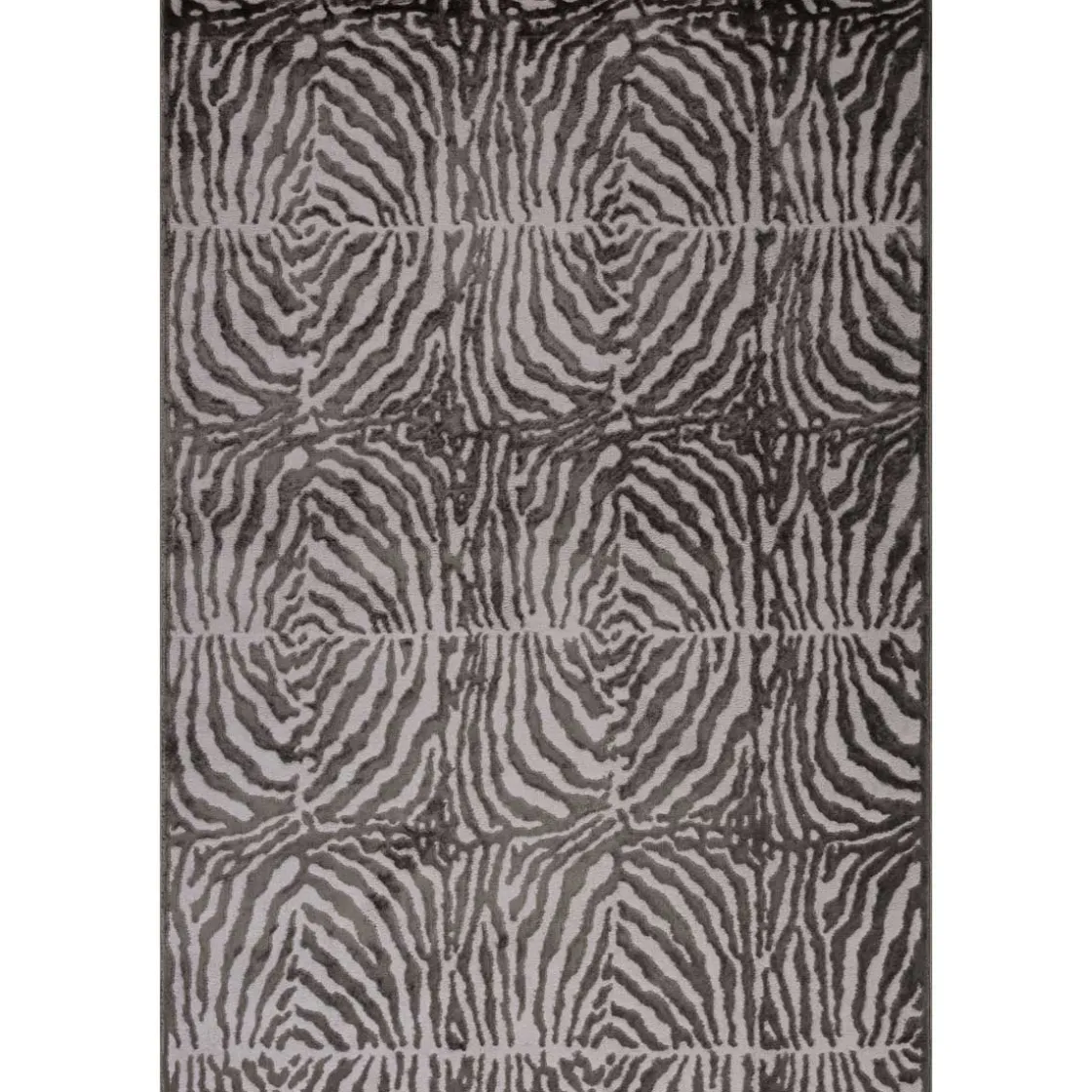 Alfombras Decorativas>Alfombra Zaha Antracita Cebra 120x160Cm