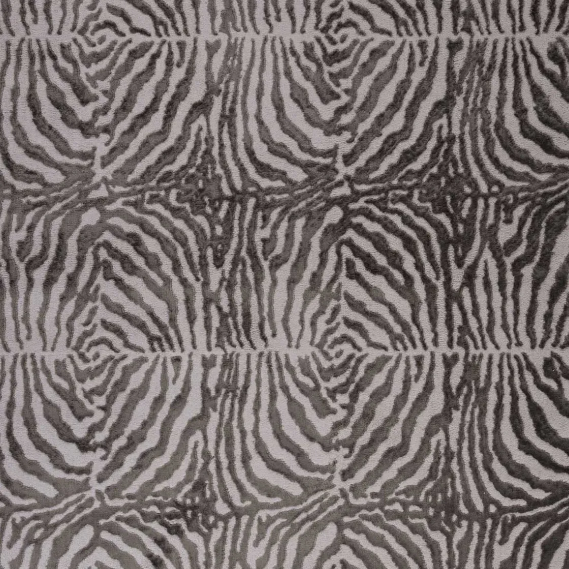 Alfombras Decorativas>Alfombra Zaha Antracita Cebra 160x235Cm