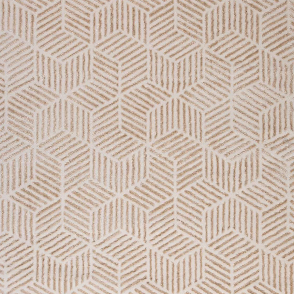 Alfombras Decorativas>Alfombra Zaha Beige Geométrico 200x285Cm