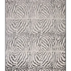 Alfombras Decorativas>Alfombra Zaha Cebra Gris 133x190Cm
