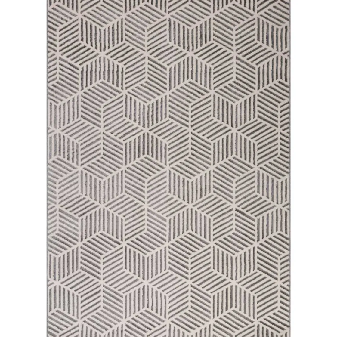 Alfombras Decorativas>Alfombra Zaha Geométrica Beige 80x150Cm