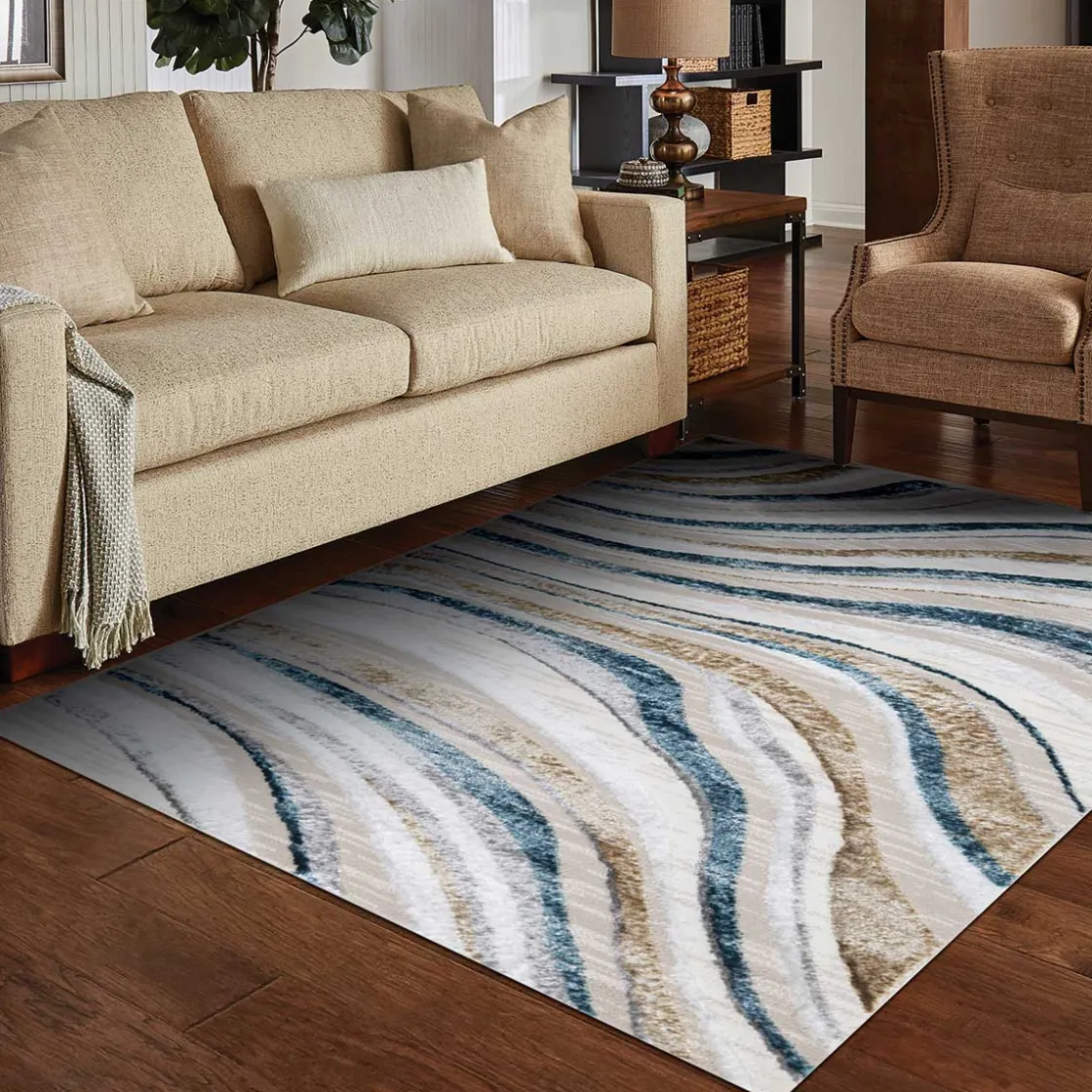 Alfombras Decorativas>Alfombra Zave Waves Multicolor 80x150cm