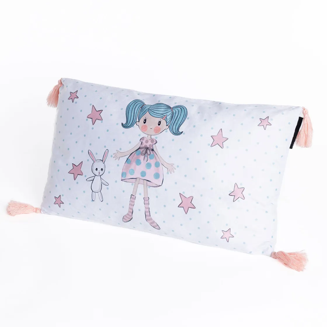 Téxtil>Almohada con pompones ZOE 30x50cm