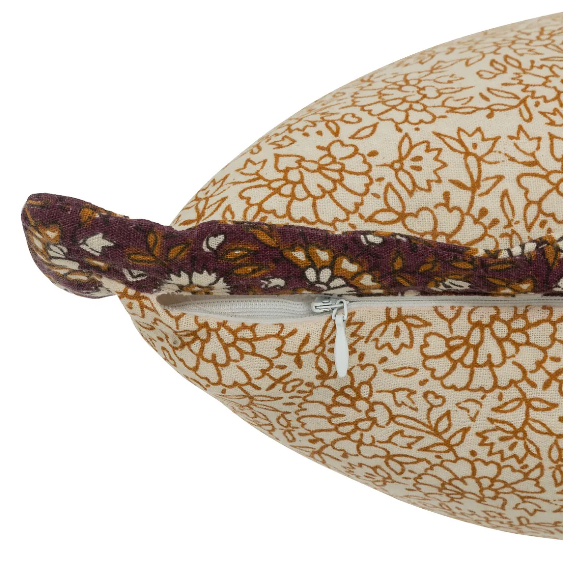 atmosphera Cojines Y Fundas Decorativas>Almohada Indie Beige Con Flores 38x58cm