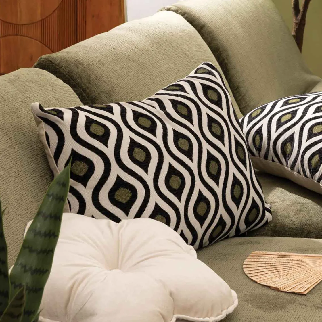 atmosphera Cojines Y Fundas Decorativas|Estilo Industrial>Almohada JACQUARD TWISTED LIME 38x58cm