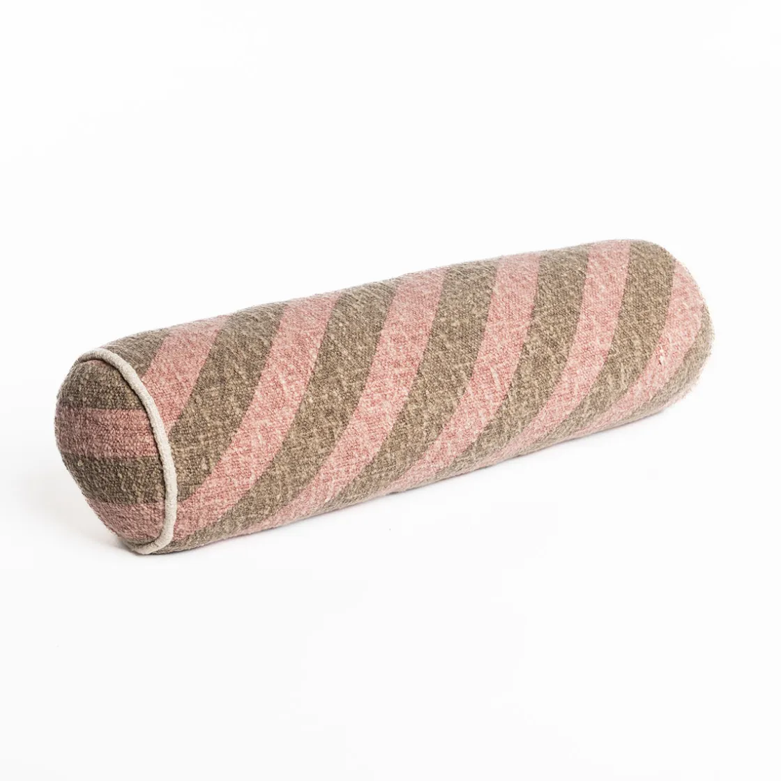 hôma Cojines Y Fundas Decorativas>Almohada STRIPES rosa y marrón 15x50cm