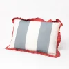 Cojines Y Fundas Decorativas>Almohada Yucatan Rayas Con Volados Rosa