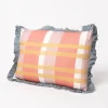 Cojines Y Fundas Decorativas>Almohada Yucatán Rayas Con Volados Azul