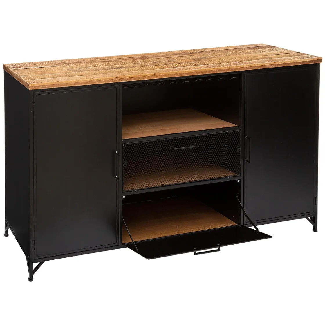 atmosphera Aparadores Y Consolas|Estilo Industrial>Aparador 2 Puertas 2 Cajones 140x42.5x85