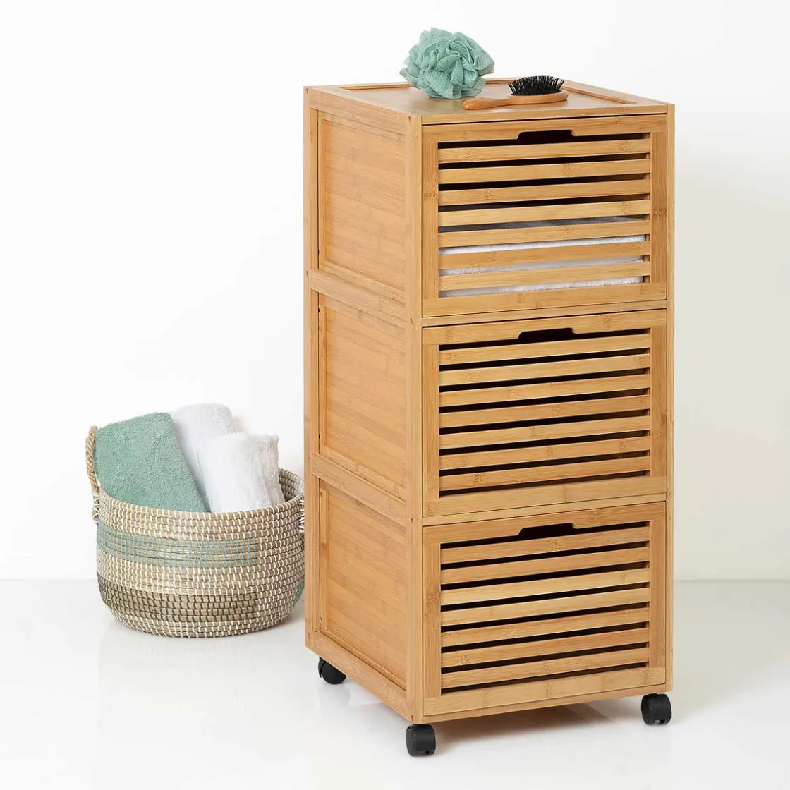5five Muebles Con Lavabo Y Auxiliares>Armario Bajo C/Ruedas Y 3 Cajones Sicela