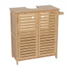 Muebles Con Lavabo Y Auxiliares>Armario bajo para lavabo TRINIDAD de mdf y bambú