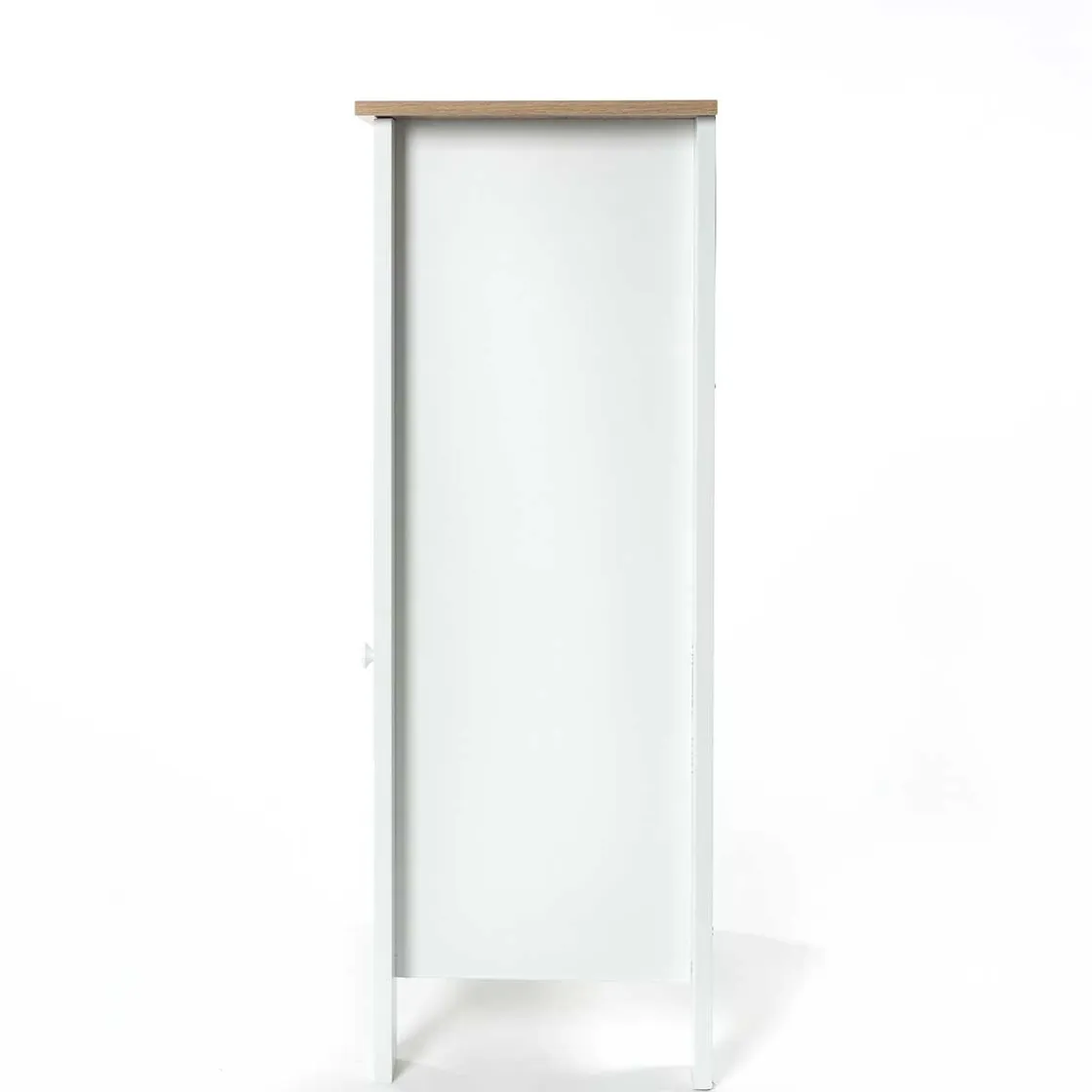 Muebles Con Lavabo Y Auxiliares>Armario bajo wc DENVER blanco y márron 83cm
