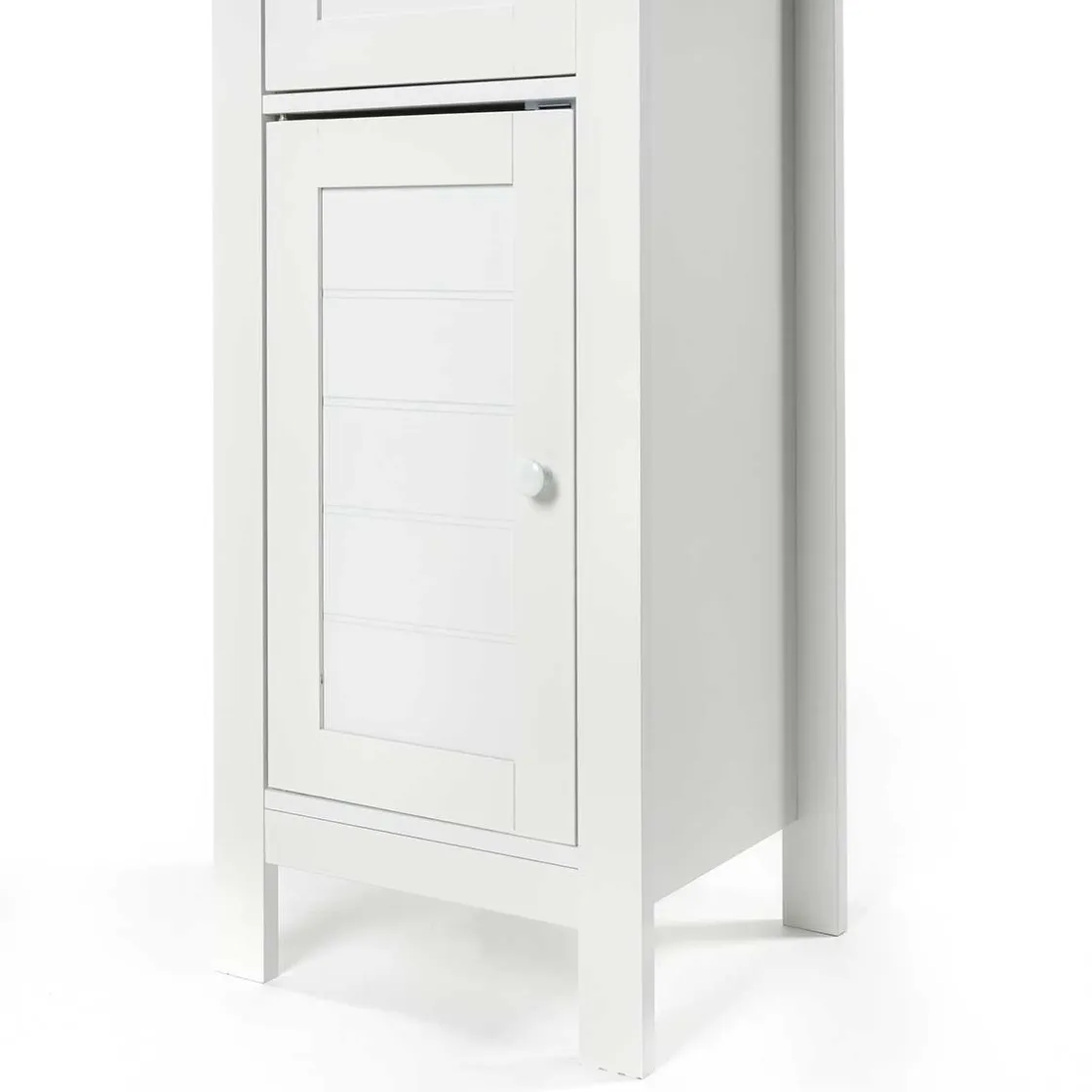 Muebles Con Lavabo Y Auxiliares>Armario bajo wc DENVER blanco y márron 83cm