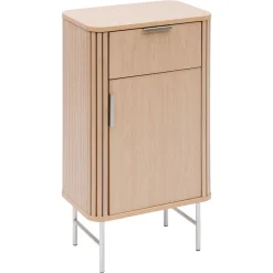 5five Muebles Con Lavabo Y Auxiliares>Armario con 1 puerta y cajón LIORA marrón