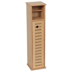 Muebles Con Lavabo Y Auxiliares>Armario portarrollos TRINIDAD de mdf y bambú