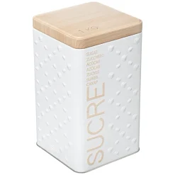 Cajas Y Frascos>Azucarero Scandi Blanco 18x10x10Cm