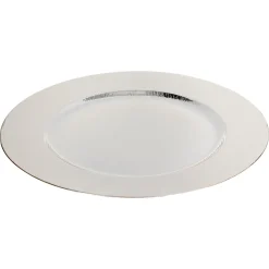 Platos>Bajoplato De Madera Plateado 33Cm