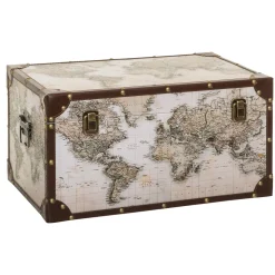 atmosphera Cestas Y Baúles|Estilo Industrial>Baúl Decorativo Mundo Anzo 21x41cm