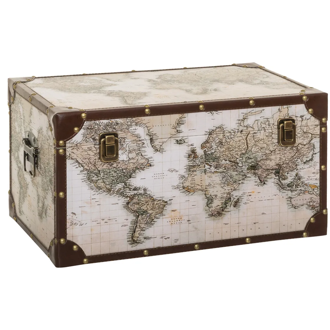 atmosphera Cestas Y Baúles|Estilo Industrial>Baúl Decorativo Mundo Anzo 21x41cm