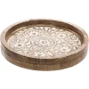 atmosphera Accesorios|Estilo Étnico>Bandeja De Madera Tamaño 1/2 22.5x4Cm