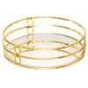 atmosphera Accesorios|Estilo Contemporaneo>Bandeja espejada dorada metálica FEEL 4x20cm