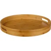 secret d'gourmet Encimera Y Lavavajillas>Bandeja redonda natural de bambú 40cm