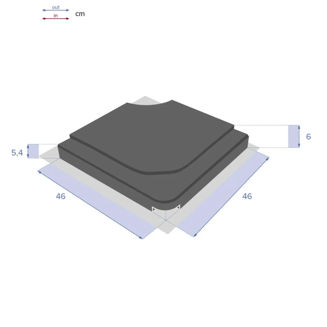 hespéride Parasol Y Bases>Base para parasol de hormigón negro 25kg